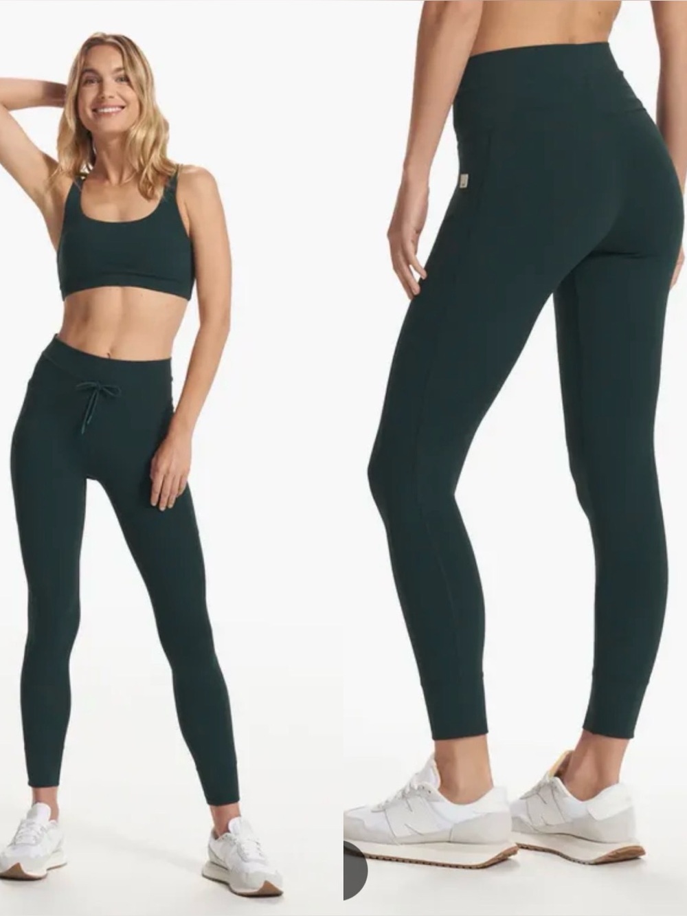Vuori Daily Leggings in Forest Dark Green , size XS